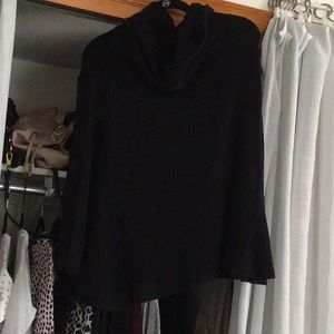 Black cowl neck Free People tunic